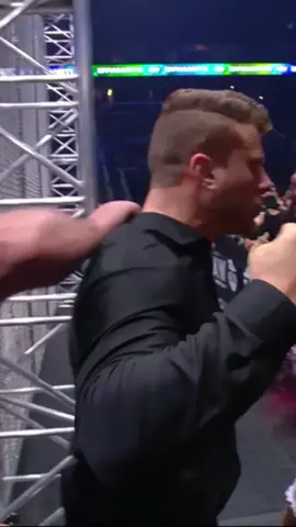 Remember when #ArnAnderson threw #MJF over the guard rail? Good times. #aew #imwithaew #allelitewrestling