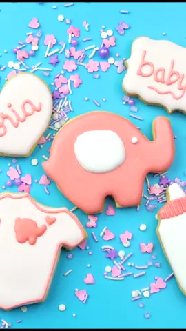 These adorable baby elephant cookies are based on the artwork of Tasty Plus