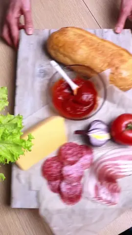 ВКУСНЯШКА за 5 минут 😋 #сэндвич #бутерброд #food #рецепты #еда #быстрыерецепты