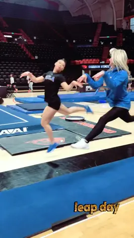 Happy #leapday! #ucla #uclagymnastics #bts #jump @sekai.kai