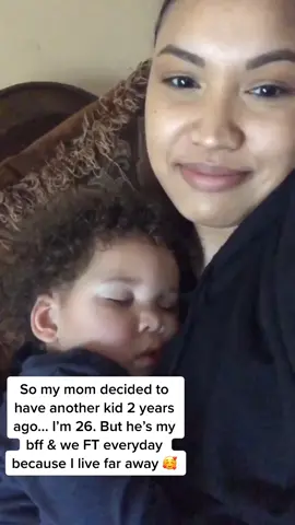 I have a 2 year old brother & I’m 26 .... but he’s pretty awesome 🥰💖✌🏾 #fyp #foryoupage #siblinglove #viral #babybrother