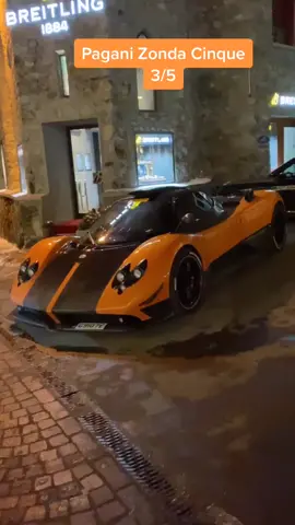 Pagani Zonda Cinque 3/5, only one in the world in orange 🍊 #pagani #zonda #cinque #hypercar