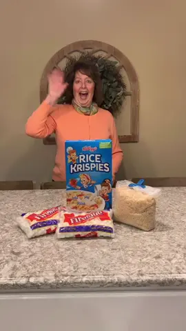 grandma and I made rice krispie treats☺️!! @grandeats