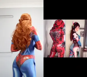 Cosplay dance troupe 🙌🏻 A bit different to how I do the dance so I look a bit Gumby but it was fun 🥰 #duet with @queenofarkhamcityy #dance #cosplay