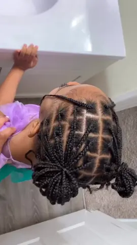 Put singles in my Daughter’s hair, this took too damn long 😅. #hairvideos #braidstyles #boxbraids #foryou #fyp #normalpeople