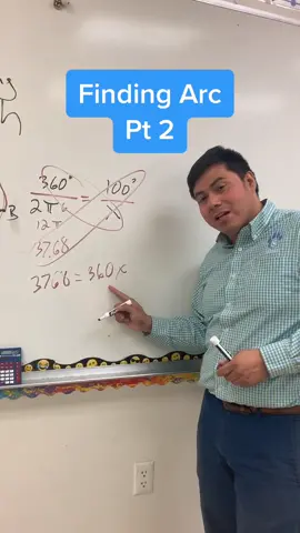 Finding Arc of a circle is easy ✌️ follow for more math content #mathhacks #class #teachersoftiktok #arc #circumference #piday