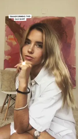 Transforming this old shirt, what do you think? #fashion #foryopage #fyp #OutfitChange #transformation #moda