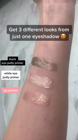 Glitter eyeshadow in Flirty Birdy really pops off with some eye putty primer! 😍✨ #makeuphacks  #elfyeah #eyeslipsface