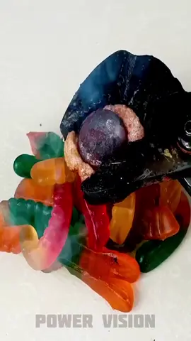 Jelly Worm Vs Hot Ball #science #oddlysatisfying #experiment #tests