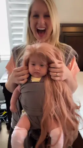 Maybe she’s born with it... #fyp #baby #hair￼￼