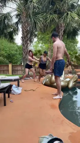 Fake Snake Prank - Part 1 - Like/Comment/Share for more!  #xyzcba #foryoupage #snake #snakeprank #theworst #sunsoutbunsout #prank #viral #share