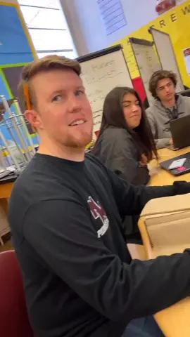 Calling my favorite teacher by his first name... had to post from the drafts cuz corona ruined senior year #coronavirus #greenscreen #highschool