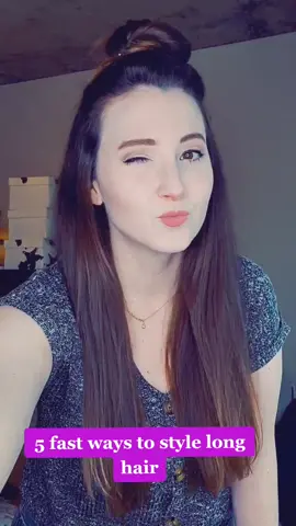 5 fast hairstyles #hairtutorial #fyp #foryou #fashionblogger #hairstyles #selfquarantine #eyeslipsface