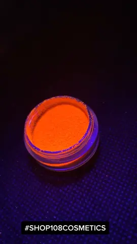 ORANGE UV FINE GLITTER IN ACTION🔥🔦 Follow us on IG for more content @SHOP108COSMETICS✨ #Shop108cosmetics #uvglitter #glitter #fyp #mua #makeup