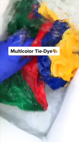 Multicolor Spiral Dyed T-Shirts🎨 #tiedye #diychallenge #diyproject #clothing #DIY