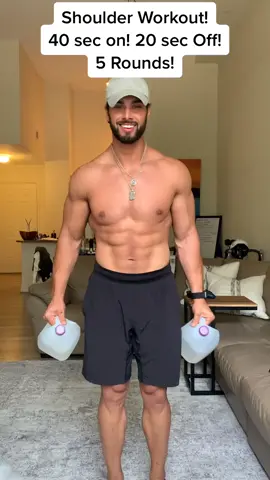 #shoulderworkout #shoulderchallenge #homeworkout #hiitworkout #waterjug #gallonworkout #fyp #homeworkouts @myprotein