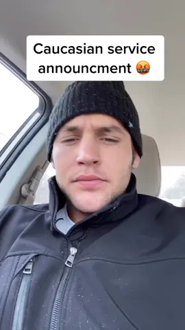 Caucasian service announcement 🤬! #fyp #foryou #foryoupage #foryourpage #viral #whitepeople
