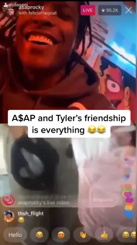 Tyler a fool for this 😂 #tylerthecreator #asaprocky #instagram #iglive
