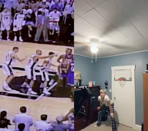 #duet with @michael.ryan9 Derek Fisher at the buzzer! #NBAMoments #NBATogether #JrNBAatHome