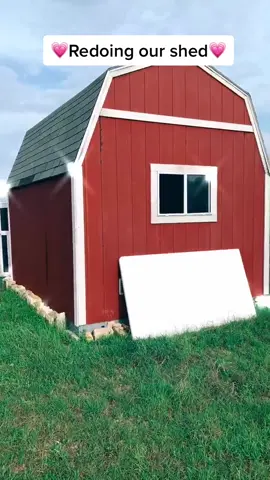 Redoing our shed💗 #almostdone #fyp #sheshed #featurethis #shedmakeover