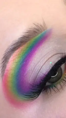 somewhere over the rainbow 🌈 inspired by @liahmorley & @blenderellla ❤️ #rainbowmakeup #colorfulmakeup