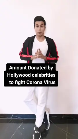 #hollywood #celebrities ने corona virus के लिए दी ये #donation . #dapperlytamed #GharBaithoIndia