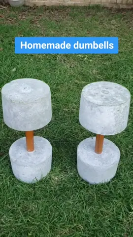I wasn't able to get my hands on a pair of dumbells, so I decided to make my own. #homegym #Fitness #homemade #Fitness #DIY #workout