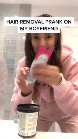 HAIR REMOVAL PRANK ON MY BOYFRIEND...he might break up with me because of this...🥺😭😂 #couple #prank #foryou