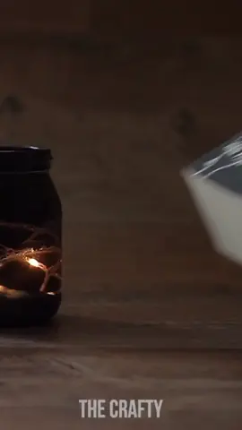 How to craft with an empty jar! 🕯 #craft #fyp #foryoupage