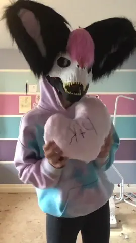Make a bAd little plush for my friend (hi plankton smankton ;) )) and oml- it’s not the best but I love it- || #furry #fursuiter #fyp #dinodog