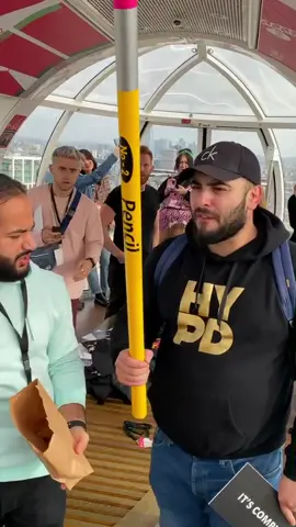 WAIT FOR IT... ✏️🤣😱😆 - Watch the BAG 💼 - Their face's were like 😳🤭 w/ @goubtube @jasonmoments #magic #viral #trick #funny #ukcomedy #wizard #lol