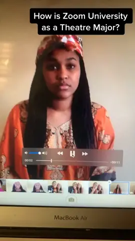 This is how the whole online class thing is working for a Professional Acting Major #selftape #zoomuniversity #fyp #xyzbca #coronavirus