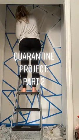 Almost done! Like for Part 3! #WerkItFromHome #quarantineprojects #MomsofTikTok #teachersoftiktok #muralpainting #tiktokover30
