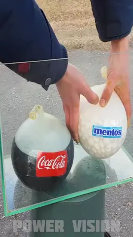 Giant Balloon of Coke + Mentos + Baking Soda = ??? #cocacola #mentos #science #elephanttoothpaste