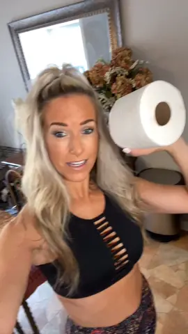 Quarantine toilet paper turkish get up!!!! @dillydilly.__  #fyp #indoorworkout #toosieslide