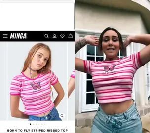 @k0uvr  |  shop : mingalondon.com  |  item : born to fly striped ribbed top  |  price : $32  |  ☘️🤩  |  #foryou #foryoupage #foryoupagethis