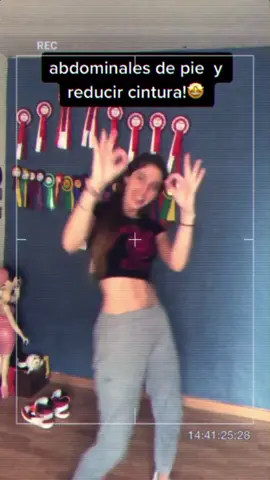 ejercicios para hacer abdominales de pie y para reducir cintura ! 🥰🤩#workout#foryou