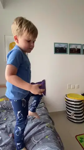 When a 4 yr old does trick shots  #trickshottuesday #trickshot #dudeperfect #quarantine #fyp #tiktokkids