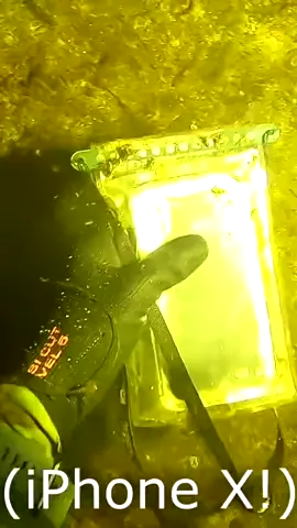 Found an iPhone X underwater while scuba diving and returned it to the owner for free! #foryou #RiverTreasure #ScubaDiving #foryoupage