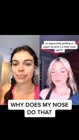 PHEW that’s the ugliest thing I’ve ever seen why does my nose look like that #duet with @caitlinvanbelle