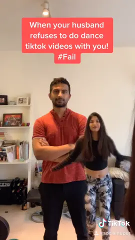 Easy solution when your husband says no to dancing with you! #freezeframe #husbandwife #couple #boredathome #quarantinelife