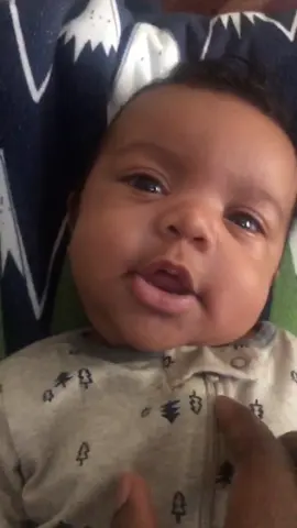 He thinks this sound is hilarious 🤣 #workdistractions #blackboyjoy #newbornbabyboy #babycheeks #cutebabysmile #babyboy #mamasboy #smilingbaby