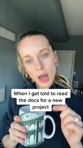 When I get told to read the docs when learning something new #girlswhocode #womeninstem #EduTok