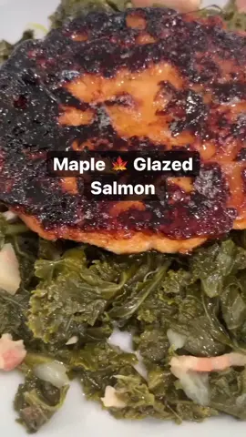Maple 🍁 Glazed Salmon #minitutorials #snackbreak #cookingtips #EasyRecipe #Recipe #salmon #keto #lowcarb #oneminutevlog #secretsauce #goingpro #yummy
