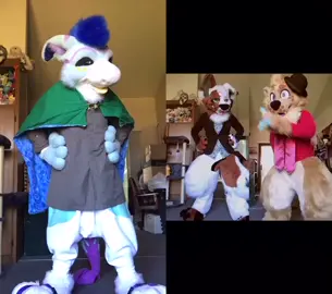Had to dig deep in my closet for these secret society outfits #fursuit #furry #furries