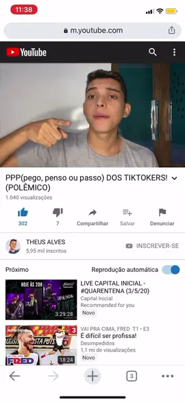 Já foi no meu canal ver o vídeo do PPP dos TIKTOKERS?? CORRE LÁ😍🙈 CANAL:➡️THEUS ALVES⬅️ (link na biografia)