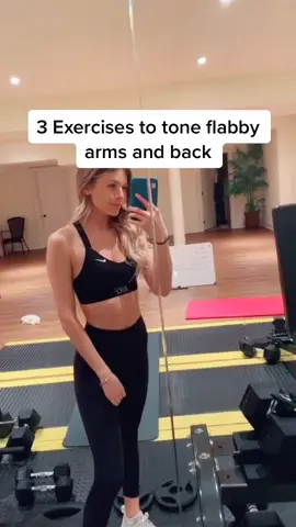 Tone your arms and back with these 3 exercises #armexercise #indoorworkout #workoutfromhome #backexercise