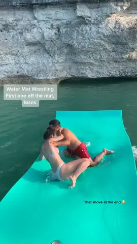 Water Mat Wrestling #ScoobDance #jumpman #may4th #retailtherapy #texascheck #couplecomedy #marriedlife #mexican #summervibes #waterwrestlingchallenge