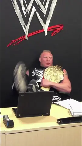 Just another day at the office for Brock Lesnar... #WWE #foryou #fyp
