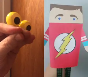 lol her #paperbagpuppets are awesome #duet with @coolcapybarabymichelle  @justintalkspuppets makes amazing ones too. #sheldoncooper